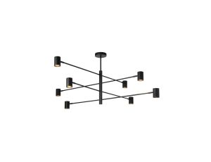 Lampa wisząca Snow 8 czarna 8xGU10 Light Prestige