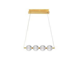 Lampa wisząca Brillant 4 złota LED CCT Light Prestige