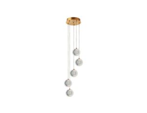 Lampa wisząca Brillant 5 złota LED CCT Light Prestige