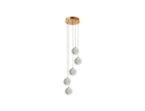 Lampa wisząca Brillant 5 złota LED CCT Light Prestige