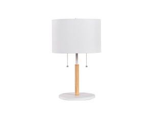 Lampa stołowa Fogo biała 2xE27 Light Prestige