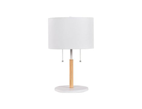 Lampa stołowa Fogo biała 2xE27 Light Prestige