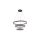 Lampa wisząca Plum 80 cm 60 cm 40 cm czarno-transparentna LED CCT Light Prestige