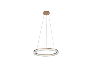 Lampa wisząca Midway Cristal Triangle złoto - transparentna LED CCT Light Prestige