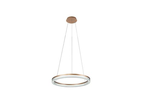 Lampa wisząca Midway Cristal Triangle złoto - transparentna LED CCT Light Prestige