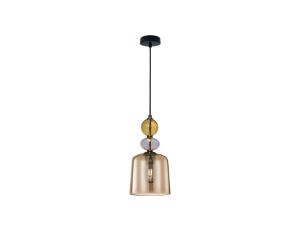 Lampa wisząca Tropea bursztynowa 1xE27 Light Prestige