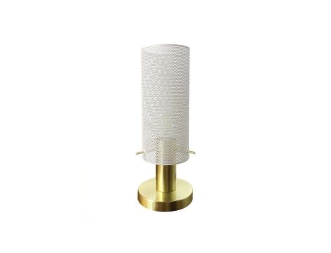 Lampa biurkowa Tirana biała 1xE27 Light Prestige