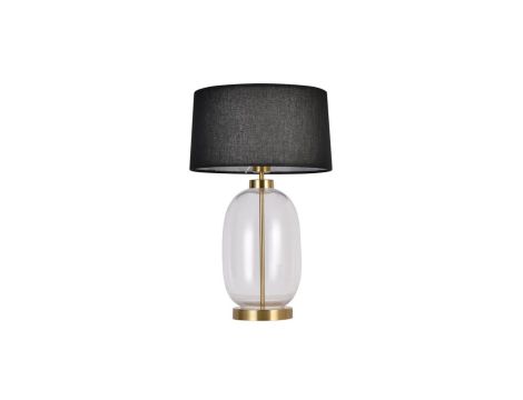 Lampa stołowa Amur czarno - transparentna 1xE27 Light Prestige