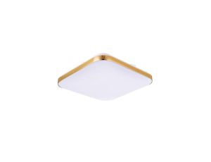 Plafon kwadratowy Babilon 33 cm złoty LED 4000K Light Prestige