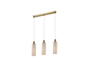 Lampa wisząca Piega 3 amber 3xE14 Light Prestige