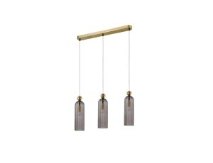 Lampa wisząca Piega 3 smoked 3xE14 Light Prestige