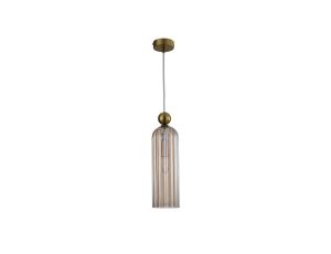 Lampa wisząca Piega 1 amber 1xE14 Light Prestige