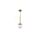 Lampa wisząca Roma 1 złota 1xE14 Light Prestige
