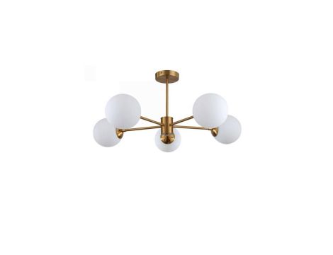 Lampa wisząca Roma 5 złota 5xE14 Light Prestige