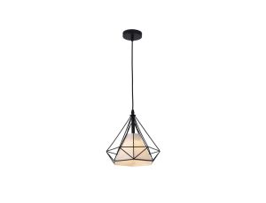 Lampa wisząca Nola czarna 1xE27 Light Prestige