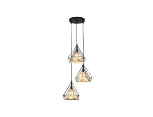 Lampa wisząca Nola czarna 3xE27 Light Prestige
