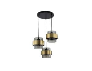 Lampa wisząca Miele dymna 3xE27 Light Prestige