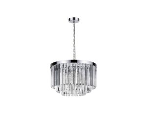 Lampa wisząca Vetro 5 srebrna 5xE14 Light Prestige