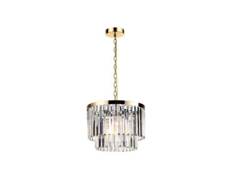 Lampa wisząca Vetro 5 antyczne złoto 5xE14 Light Prestige
