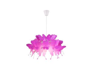 Lampa wisząca Farfalla ciemny róż 1xE27 Light Prestige
