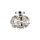 Ozdobny plafon Ferrara srebrny 1xE14 Light Prestige