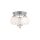 Ozdobny plafon Sada srebrny 3xE14 plus LED Light Prestige