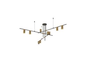 Lampa wisząca Arizona czarno - złota 9xGU10 Light Prestige