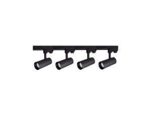 Zestaw oświetlenia szynowego Ice SET 3F czarny 4xGU10 Light Prestige