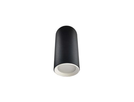 Tuba natynkowa Manacor 13 cm czarno - biała 1xGU10 Light Prestige