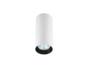 Tuba natynkowa Manacor 17 cm biało - czarne 1xGU10 Light Prestige