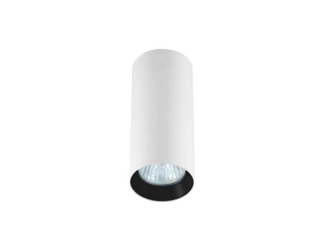 Tuba natynkowa Manacor 17 cm biało - czarne 1xGU10 Light Prestige