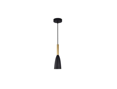 Lampa wisząca Solin 1 czarno-złota 1xE27 Light Prestige