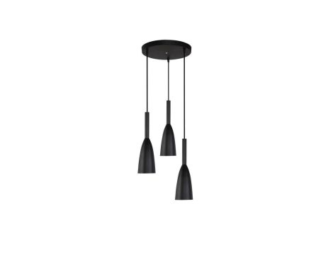 Lampa wisząca Solin 3 czarna 3xE27 Light Prestige