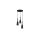 Lampa wisząca Solin 3 czarna 3xE27 Light Prestige