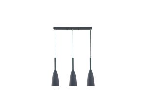 Lampa wisząca Solin 3 szara 3xE27 Light Prestige