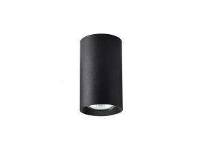 Tuba natynkowa Manacor 13 cm czarna 1xGU10 Light Prestige