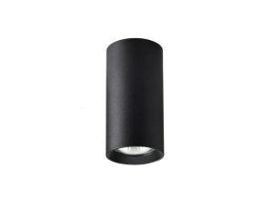 Tuba natynkowa Manacor 17 cm czarna 1xGU10 Light Prestige