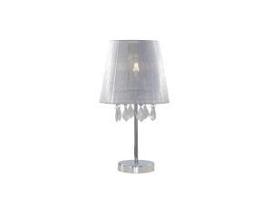 Lampa stołowa Mona srebrna 1xE14 Light Prestige