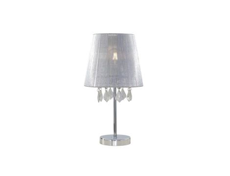 Lampa stołowa Mona srebrna 1xE14 Light Prestige
