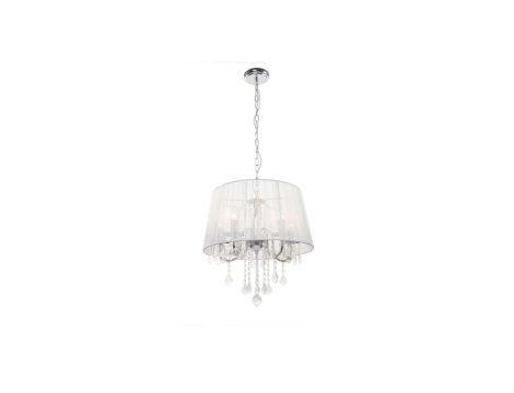 Lampa wisząca Mona srebrna 5xE14 Light Prestige