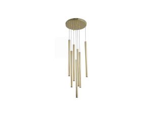 Lampa wisząca Lungo 7 złota 7xG9 Light Prestige