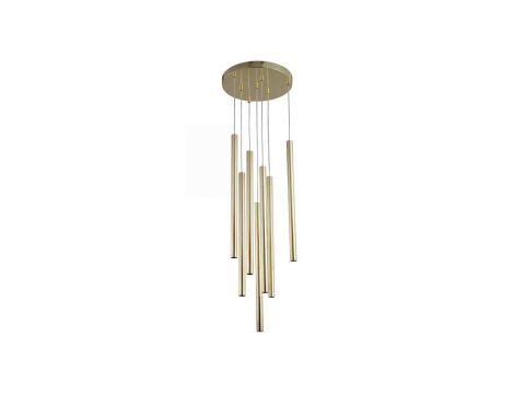 Lampa wisząca Lungo 7 złota 7xG9 Light Prestige