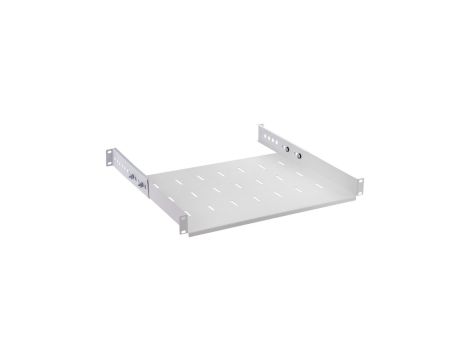 Półka regulowana do szafy RACK 19 cali 1U 350mm szara