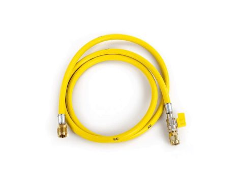 Wąż serwisowy z zaworem odcinającym REFCO CA-CL-60-Y (150 cm / 1/4 cala x 1/4 cala)