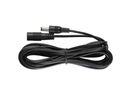 Przedłużacz DC 5.0m dwużyłowy 2x0.5mm2 w oplocie wtyk/gniazdo 2.1x5.5 mm