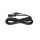 Przedłużacz DC 5.0m dwużyłowy 2x0.5mm2 w oplocie wtyk/gniazdo 2.1x5.5 mm