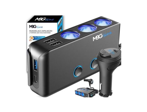 Rozdzielacz gniazda zapalniczki MBG Line HC67C