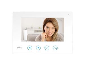 MONITOR i039/bri039/brEURAi039/bri039/br VDA-06A3 BIAŁY kolor 7i039/bri039/br pamięć wewnętrzna otwieranie 2 wyjść