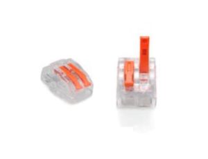 ZŁĄCZKA DO PRZEWODÓW ZATRZASKOWA 0,2-4,0mm2 PC-232 2GNIAZDA (50szt.)