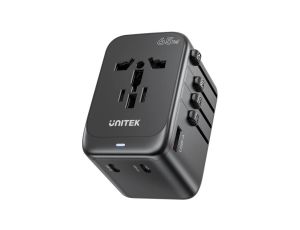 Unitek P1122ABK01 Ładowarka podróżna EU/US/UK/AUS PD 65 W